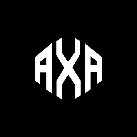 AXA letter logo design with polygon shape. AXA polygon and cube shape logo design. AXA hexagon ...