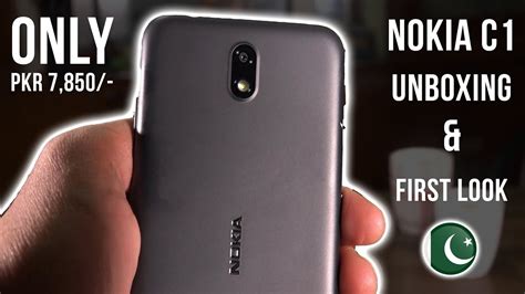 Nokia C1 Android Unboxing and First look in Pakistan - Price, Specs and our Opinion - YouTube