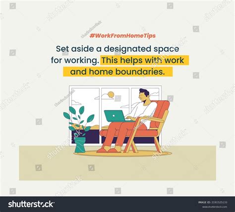 Illustrated Work Home Tips Post Template Stock Vector (Royalty Free) 2191525133 | Shutterstock