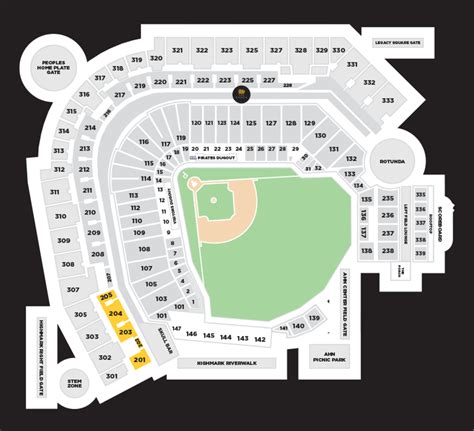 Pittsburgh Pirates Seating Chart With Seat Numbers | Cabinets Matttroy