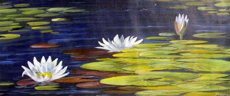 White Lotus Flower Painting at PaintingValley.com | Explore collection of White Lotus Flower ...