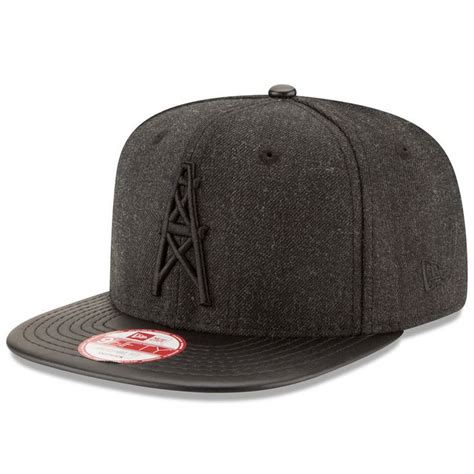 Houston Oilers New Era Leather Match Original Fit 9FIFTY Snapback ...