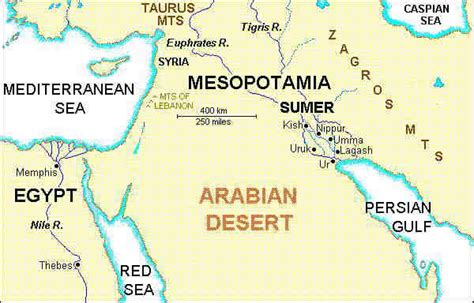 Ancient Mesopotamia Empire Map