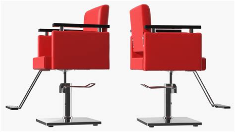 Beauty Salon Chair Red 3D Model $29 - .3ds .blend .c4d .fbx .max .ma ...