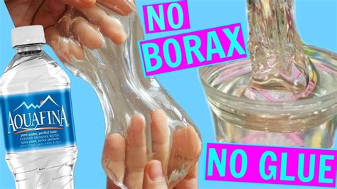 WATER SLIME ???? HOW TO MAKE CLEAR SLIME WITHOUT GLUE, WITHOUT BORAX! GLUELESS SLIME!