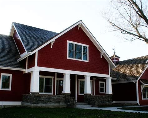 Red Exterior Design Ideas, Pictures, Remodel and Decor | Exterior house colors combinations ...