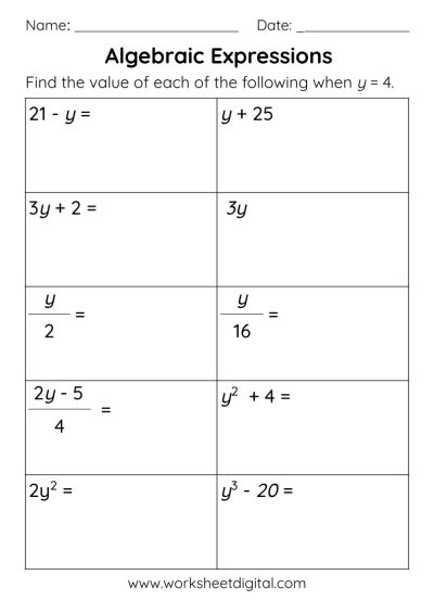 Free online algebra worksheet, Download Free online algebra worksheet ...