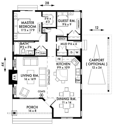 Cool 3 Bedroom Cottage House Plans - New Home Plans Design