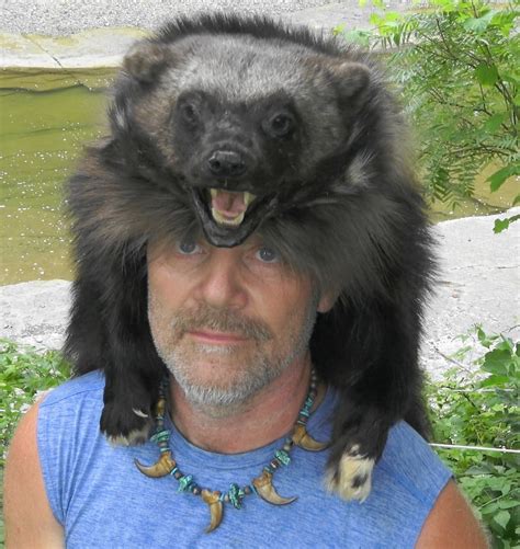 Wolverine fur hat mountain man type | Etsy