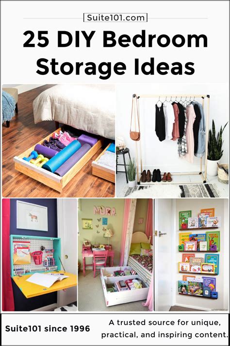 25 DIY Bedroom Storage Ideas to Keep You Organized