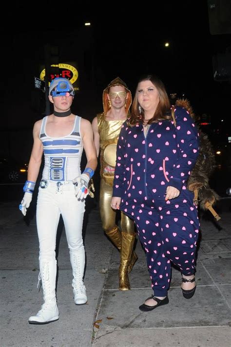 Chris Colfer, Will Sherrod, & Ashley Fink - attends a Halloween Party ...