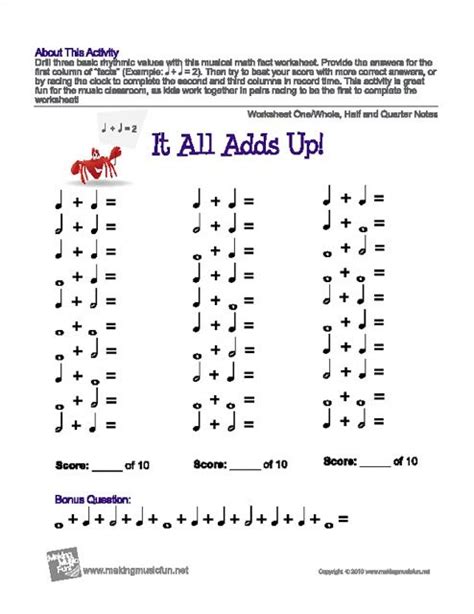 Orchestra Classroom Ideas: June 2013 | Music theory worksheets ...