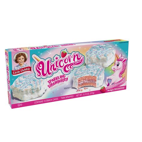 Little Debbie Unicorn Cakes Strawberry 10 count, 13.10 oz – Walmart ...