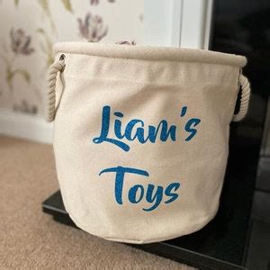 Children's Storage Bag Toy Storage Personalised Toy - Etsy