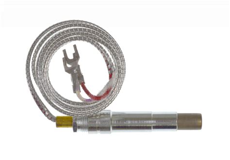 Q313U3000 : Resideo Honeywell Thermopile, 750mV, 35" Long Wires, with Attaching Nut, Push-In ...