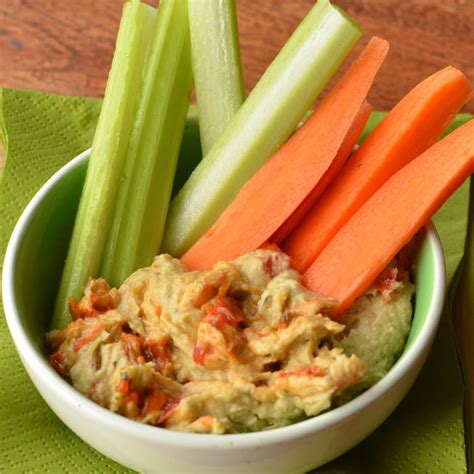 Twisted Hummus and Veggie Sticks - Super Healthy Kids