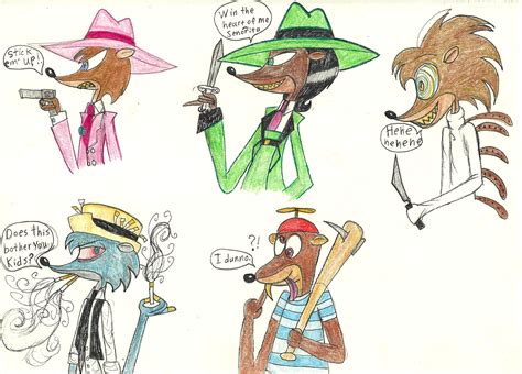 The Toon Patrol Weasels from the movie "Who Framed Roger Rabbit".