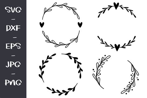 Simple Floral Wreath Svg Free Svg Cut File Free Svg F - vrogue.co