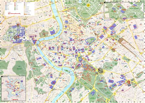 Large Rome Maps for Free Download and Print | High-Resolution and ...