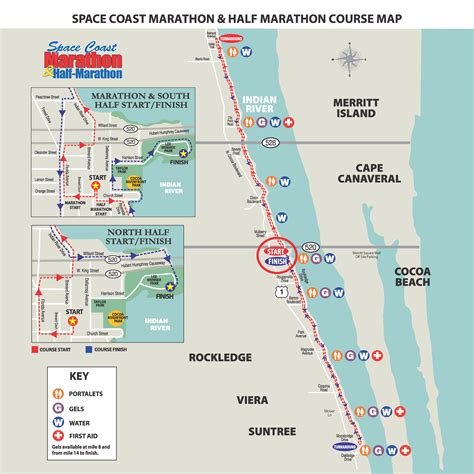 2023 SCM Course Map with new aid station - Space Coast Marathon & Half ...