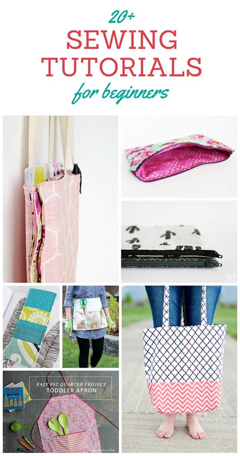 20+ Sewing Tutorials for Beginners - Great collection of sewing projects