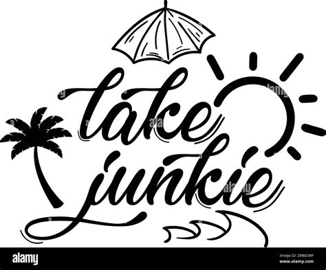 Lake Junkie Design Vector Art Stock Vector Image & Art - Alamy