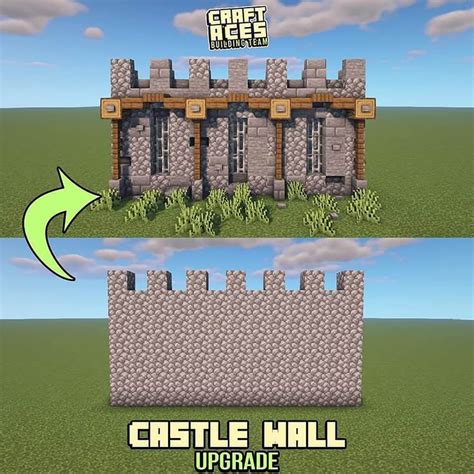 an image of a castle wall in minecraft