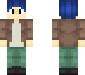 Blue hair boy | Minecraft Skin