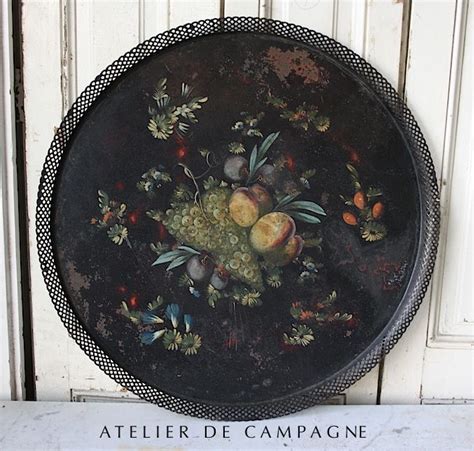 antique toleware tray | Antique French Toleware Tray Painted Trays ...