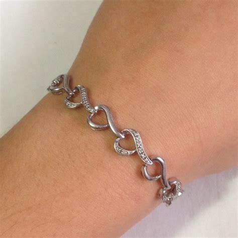 64% off Kay Jewelers Jewelry - Kay Jewelers Silver Diamond Bracelet ...