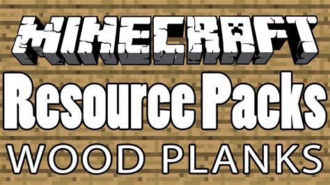 Minecraft - How to Make HD WOOD PLANK Textures [Texture/Resource Pack ...