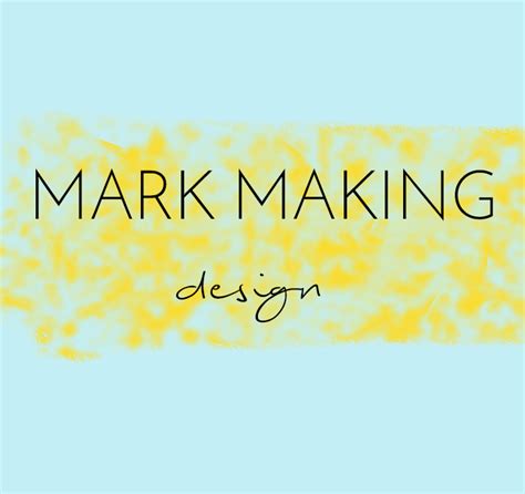 Mark making design - product development ideas for creative retail businesses