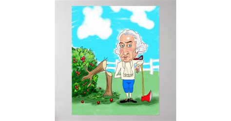 George Washington and his Cherry Tree Poster | Zazzle