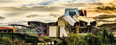 sunset at the marques de riscal Hotel - frank gehry Photograph by ...