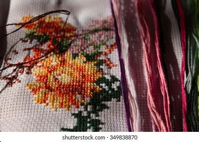 Cross Stitch Needle Thread Stock Photo 349838870 | Shutterstock