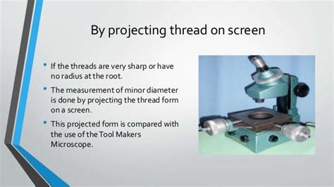 Screw thread measurement