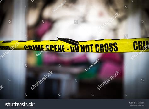 Crime Scene Abandoned Building Barrier Tape Stock Photo 664265281 | Shutterstock