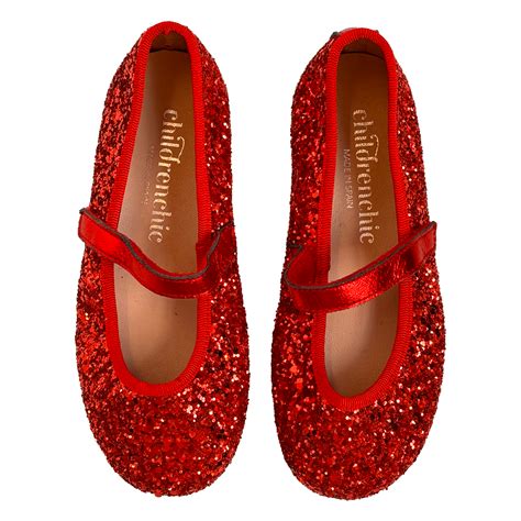 Leather Glitter Mary Jane - Rojo (Red) – Pink Chicken