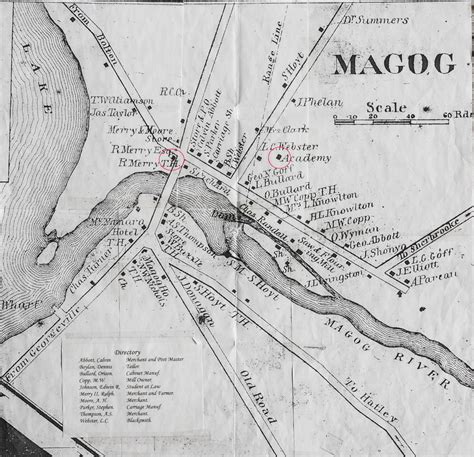 Magog circa 1863 | The History of Education in Magog, Québec: From the Pioneers to the Quiet ...