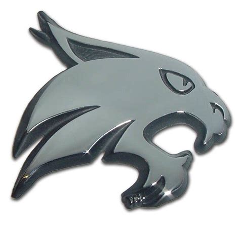 Texas State University Bobcat Chrome Car Emblem - I AmEricas Flags