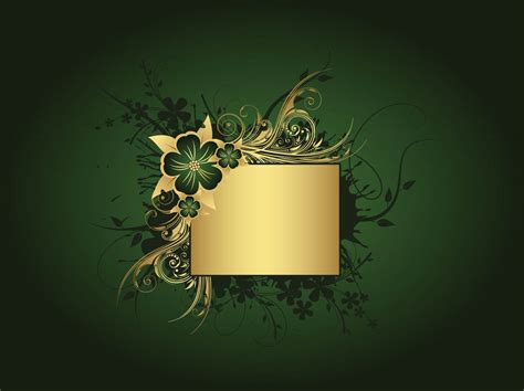 Green And Gold Background Vector Art & Graphics | freevector.com