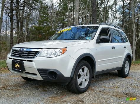 2010 Satin White Pearl Subaru Forester 2.5 X Premium #112185004 Photo ...