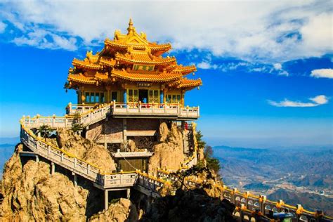 Ultimate Purity Temple (太清观) on the summit of Daoist mountain Mt Laojun ...