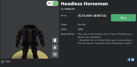 Headless horseman roblox. - thismopa