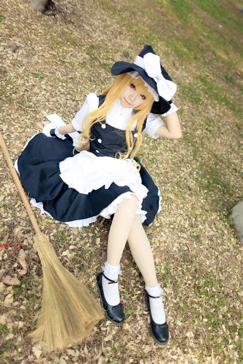 Anime TouHou Project Cosplay Costume Kirisame Marisa Maid Black and White COS Cloth Halloween ...