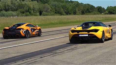 McLaren 720s Spider vs Mclaren 570s vs Audi R8 vs Porsche 911 - YouTube