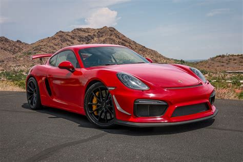 Carmine Red 2016 Porsche 981 Cayman GT4 w/ PCCB | PCARMARKET