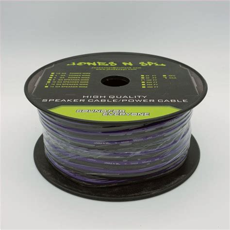 Speaker Cable – 12 Gauge 100ft CCA Violet – Jones N SPL – Custom Performance Sound and Accessories