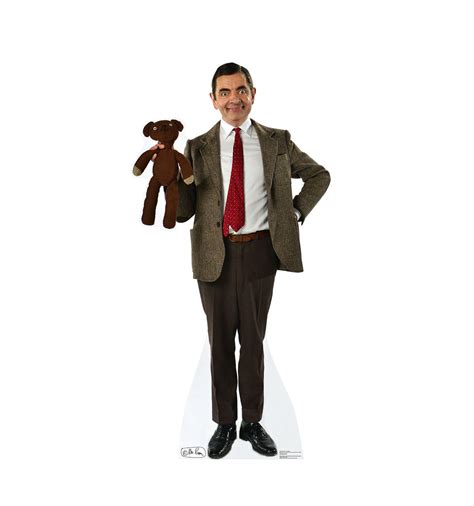 Life-size Mr. Bean and Teddy Cardboard Standup |Cardboard Cutout