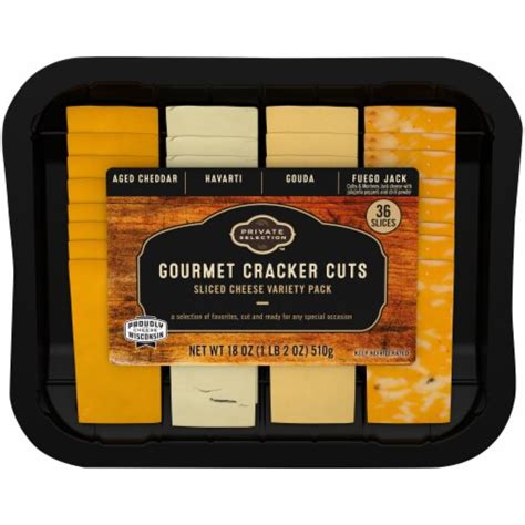 Private Selection™ Gourmet Cracker Cuts Sliced Cheese Variety Pack, 18 oz - Kroger